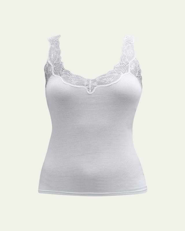 Delight Lace-Trim Tank Top